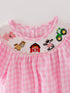 farm-pink-smocking-embroidered-girls-romper Rylee Faith Designs - Sophia's Style-6